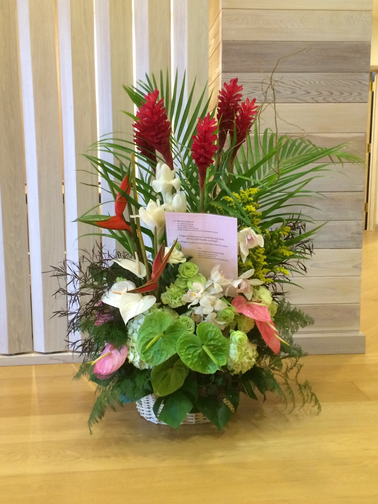 (OA02) Opening Arrangement
