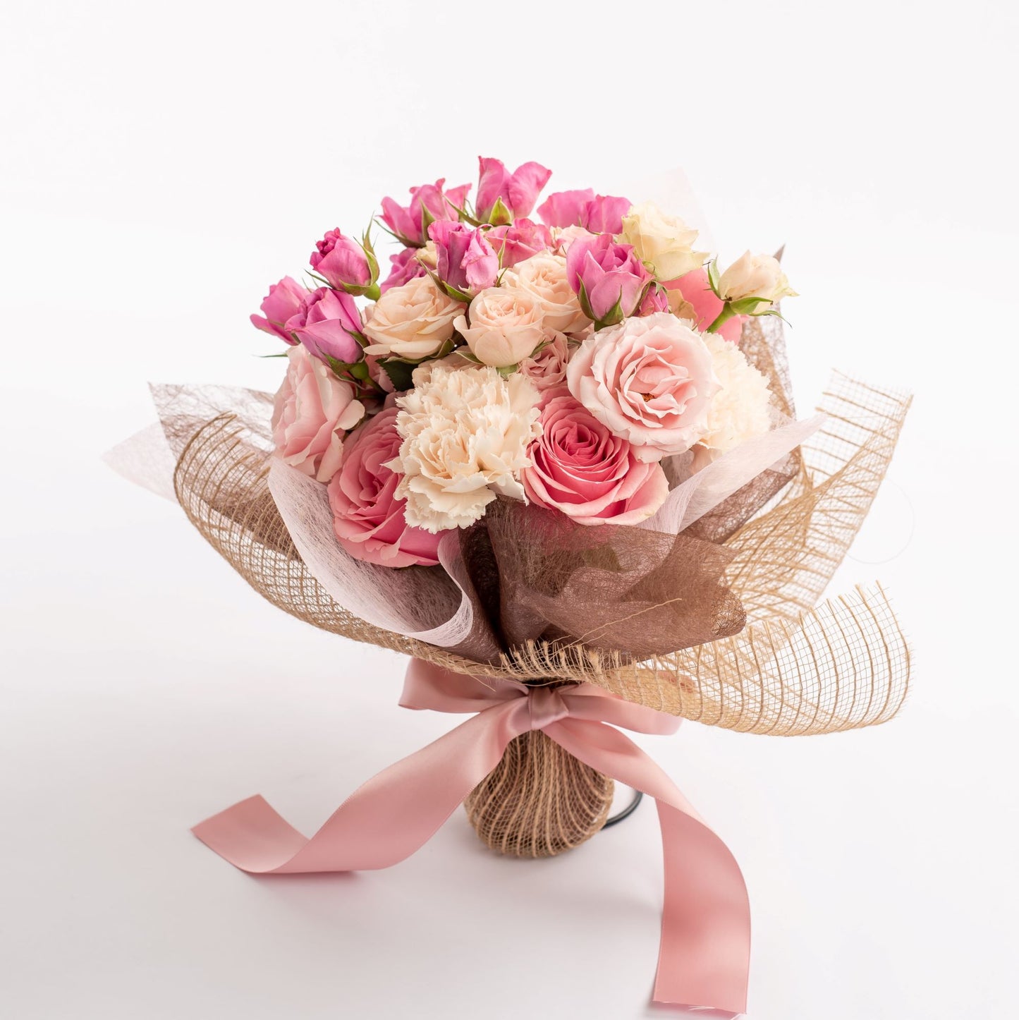 (BQ01) Floral Bouquet Pink Rose